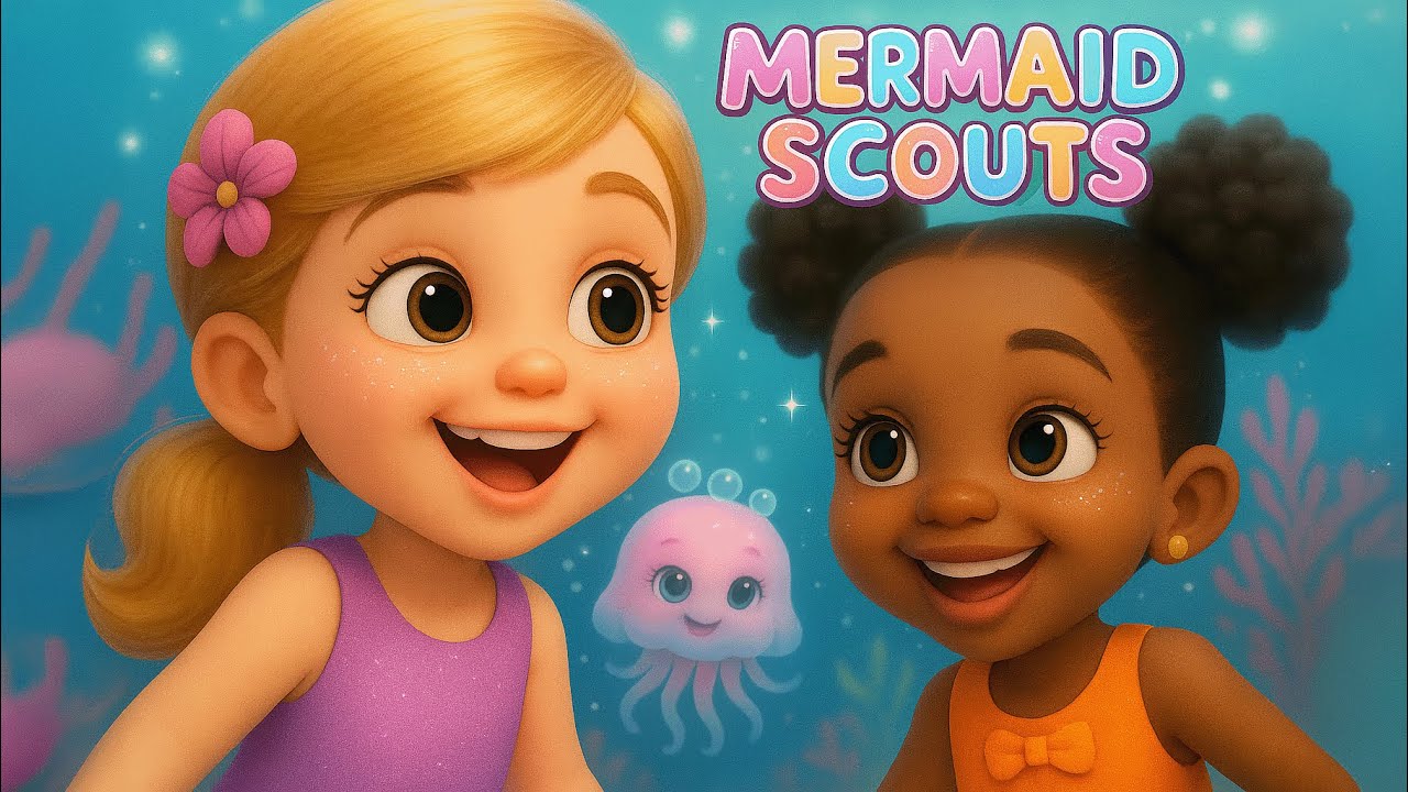 Mermaid Scouts earn badges, help sea creatures, and learn teamwork in this magical underwater tale!