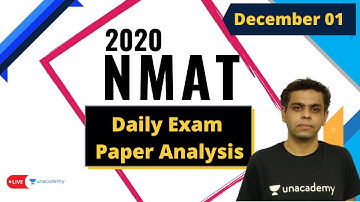 NMAT 2020 Paper Analysis | 1st December | Daily Analysis | Unacademy CATalyst | Shashant Rathore