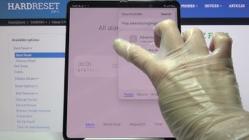 How to Set Up Alarm Clock on SAMSUNG Galaxy Z Fold 3 – Schedule Alarms
