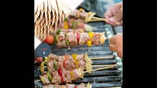 Bamboo Skewers Pack of 200 🍢🔥 | Perfect for BBQ, Kababs &amp; Grilling #Shorts #BBQ