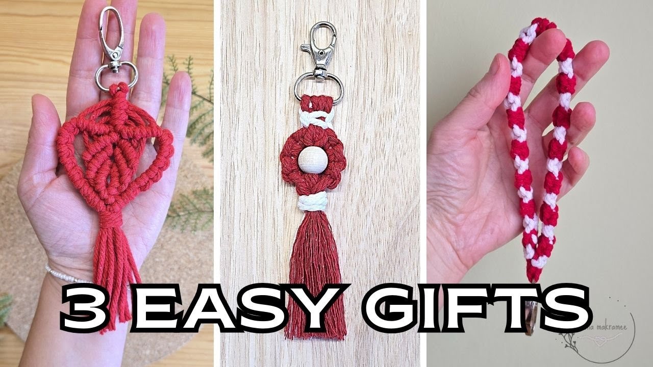 3 Easy DIY Keychains for Valentine's Day❤️Valentine's Day gift ideas!