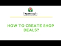 Howmuch Point of Sale (POS) | How to create shop deals?