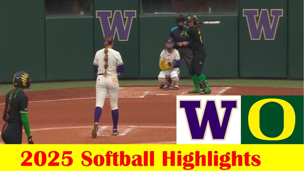 #8 Oregon vs Washington Softball Game 2 Highlights 3 16 2025