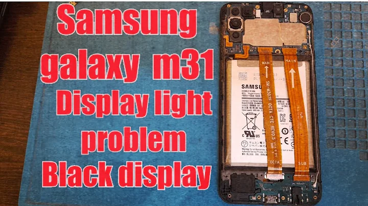 samsung galaxy m31| display light problem | display black problem | display graphics problem |