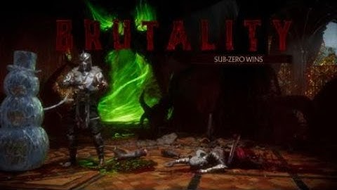 Sub Zero Snow man and big boot Brutality mk11