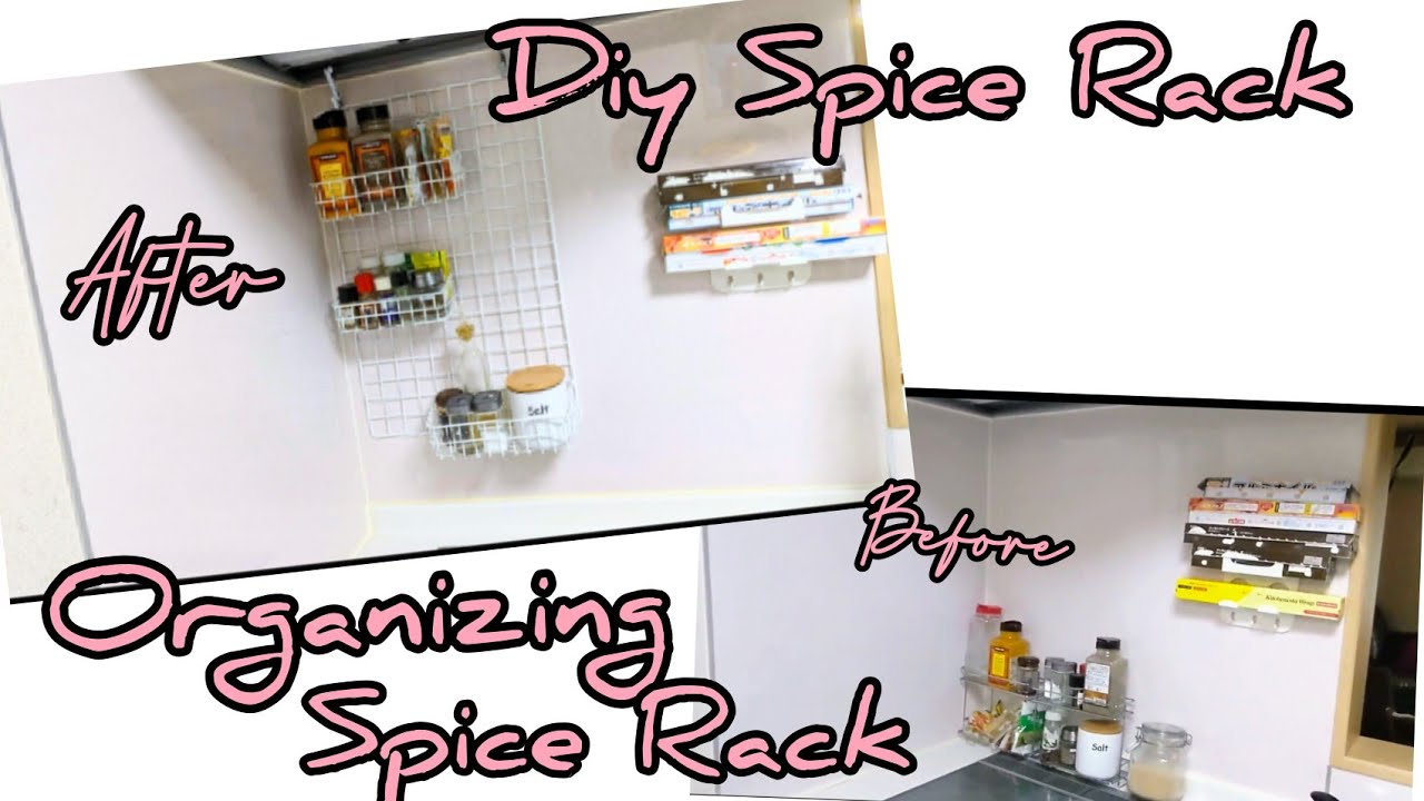 Organize Kitchen Spice Rack|DIY Organize Spice Rack - YouTube
