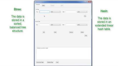 Creating a Database of type Btree or Hash in the Berkeley DB GUI