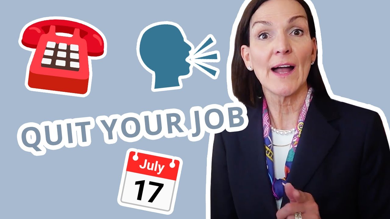 How to QUIT Your Job (TEMPLATE INCLUDED) YouTube