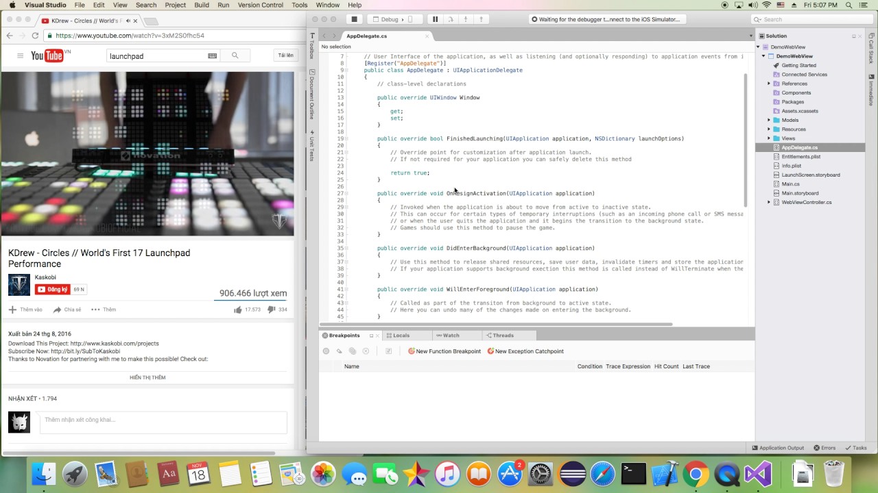 asp.net in visual studio for mac preview
