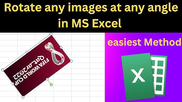 How to Rotate any Image at any angle in MS Excel | Rotate photo 90, 180-degree angles in MS Excel