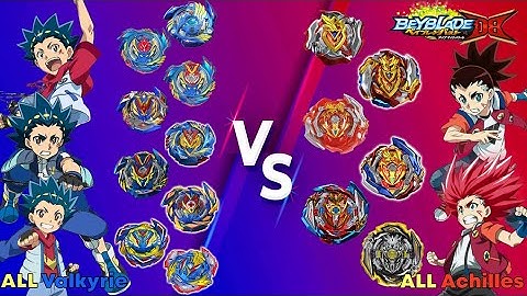 베이블레이드 버스트 다이너마이트 DB 【ALL 발키리 VS ALL 아킬레스】 ベイブレードバーストDB Beyblade Burst DB