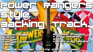 Miniatura del video "Metal Backing Track In Em | Power Rangers Style"