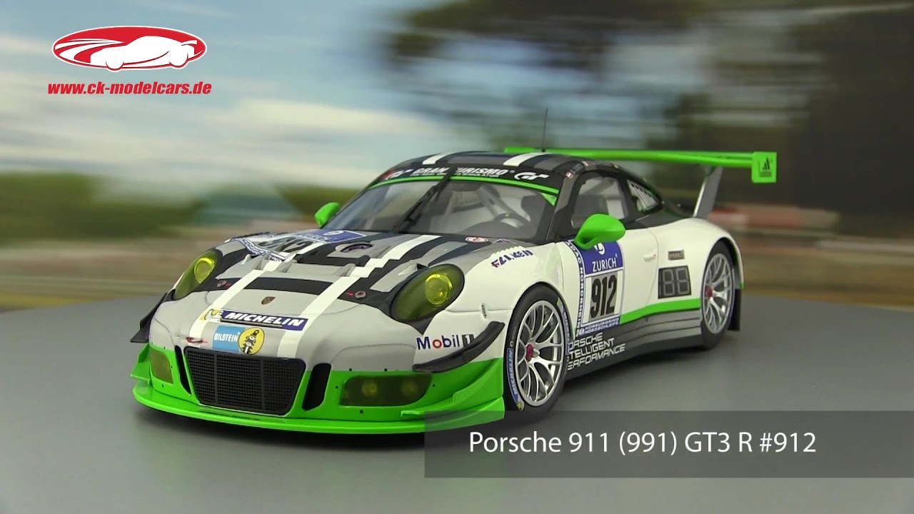 Porsche 911 991 GT3 R Plain Body Version weiß 2016 1:18 Minichamps