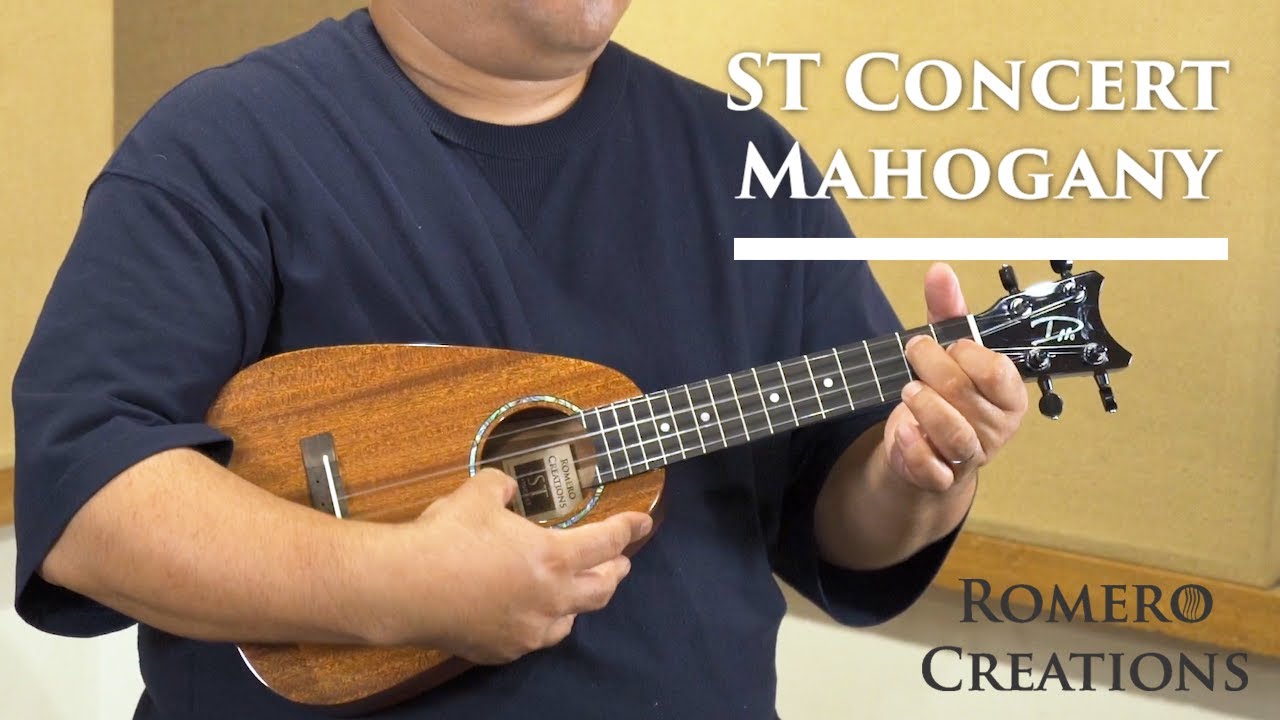 ウクレレデモ】ST Concert Mahogany | Romero Creations | ST 