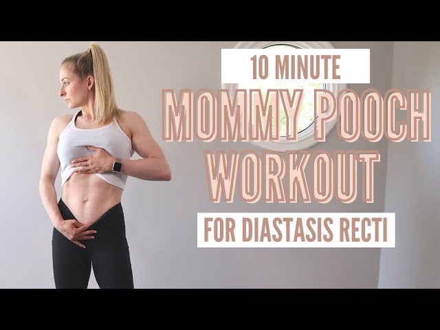 10 Minute “Lose your mommy pooch” Postpartum Ab Workout - for diastasis  recti, C-section shelf 