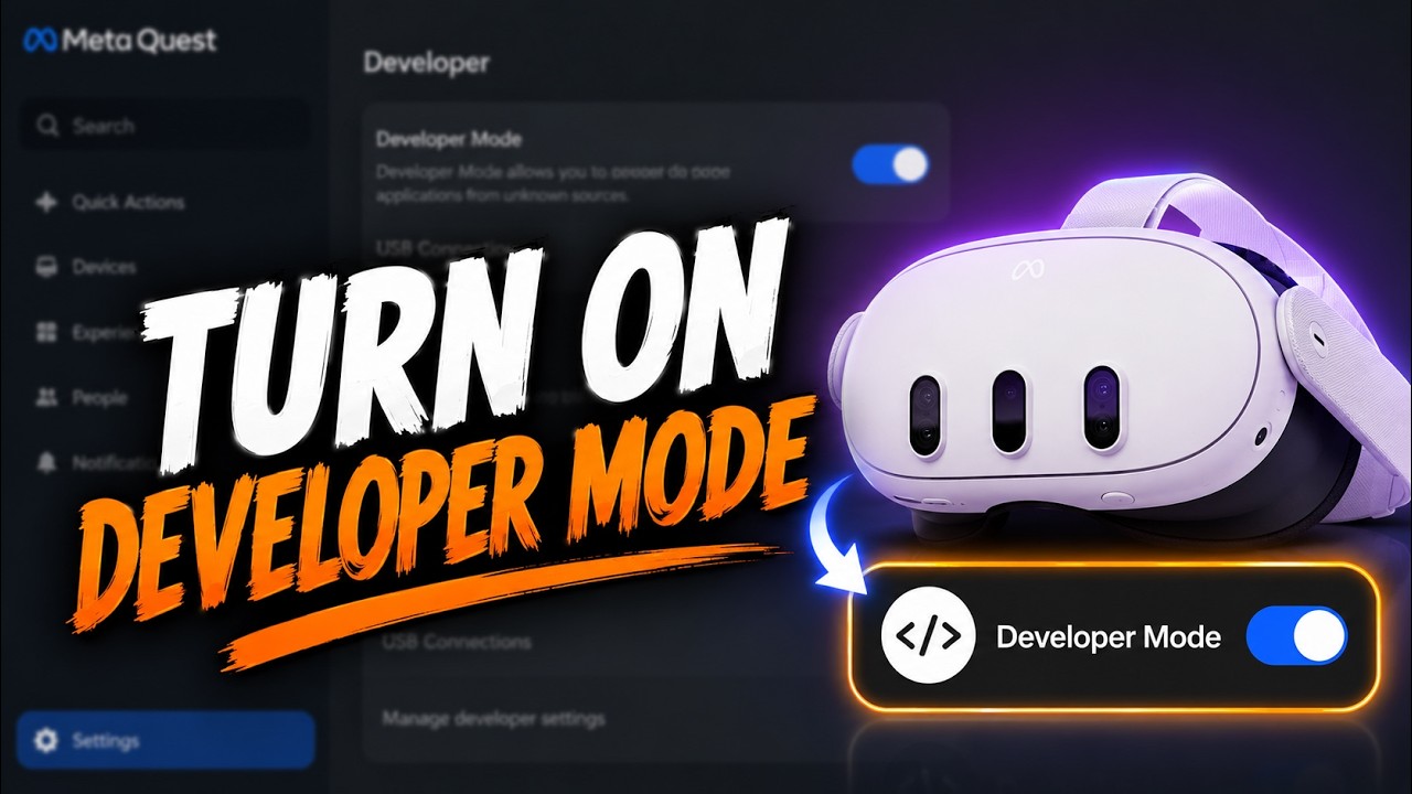 How to Turn on Developer Mode on Meta Quest 3 - Full Guide - YouTube