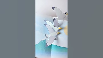 Birds Flying | Pop up Card Tutorial | Paper craft | Free template download