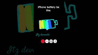iPhone battery be like