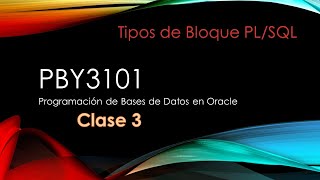 EA1 001 Tipo de Bloques PL SQL