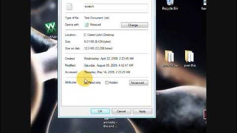 how to change a file from read only