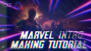 MARVEL INTRO MAKING TUTORIAL IN KINEMASTER !