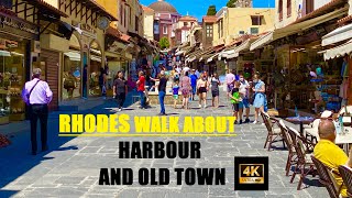 Rhodes Greece Old Town Walk Around 2022