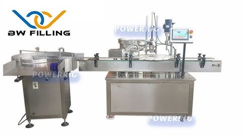Dropper Bottle Filling Machine: One minute to show how does machine fill and cap automatically