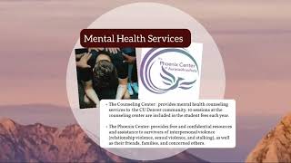 Health Wellness and Support Resources at CU Denver