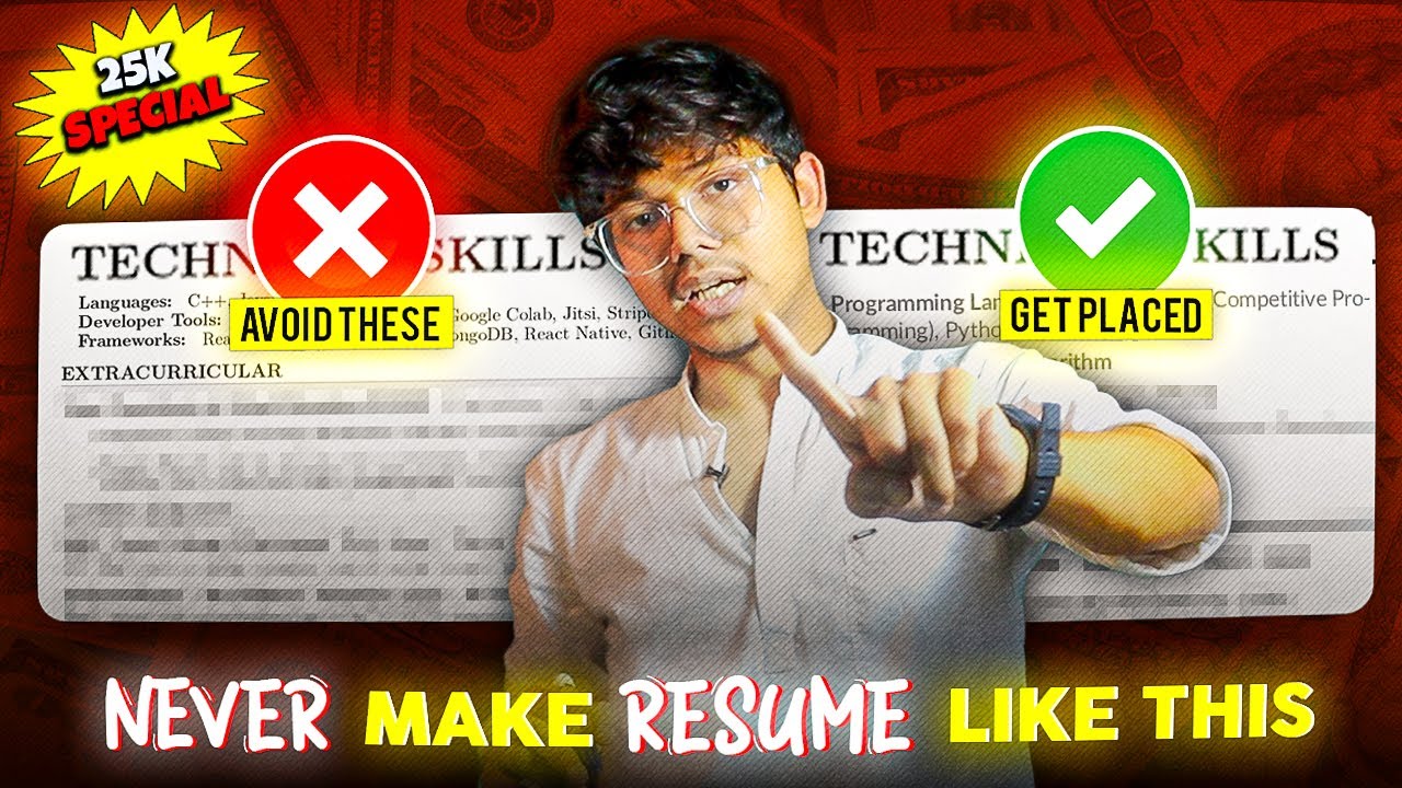 Student's Resume Review || 25k Special || What mistakes to avoid in making the Resume