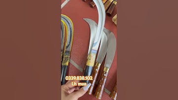 Dao rửa dừa thép trắng thép đen