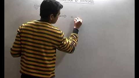 Maxima and Minima - Applications of Derivatives part 11