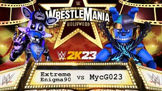 Wwe 2K23 Extremeenigma90 Vs Mycg023 Wrestlemania Match