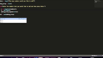 Sum of elements in an array (Python)