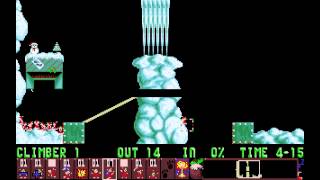 Holiday Lemmings 1993 - Blitz Level 5: 'It Came Upon a Lemnight Clear' (1993) [MS-DOS]