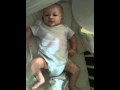 2 month old baby kicking and singing to Mozart