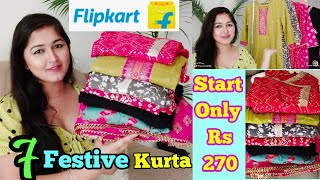 Flipkart Festive Special 7 Anarkali Kurta & Kurta Sharara Haul/Flipkart Affordable Kurta Haul