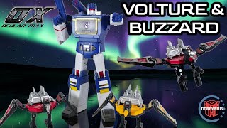 Ocular Max & Toydojo Exclusive RMX-03 Volture & RMX-04 Buzzard Last Shot (AKA Laserbeak & Buzzsaw)