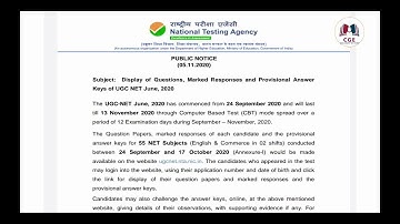 UGCNET-2020 - Challenge answer keys