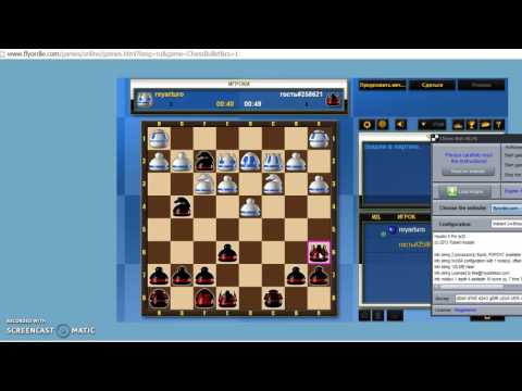 ChessBot playing bullet game at FlyOrDie.com 