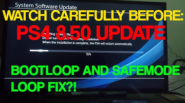 PS4 8.50 Update Errors FIX!