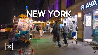 Walking in NYC at Evening / Walking Tour 4K