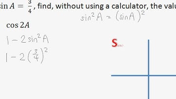 A Maths Chap 13.2 Double Angle Formula - Example 1, 2 and 3