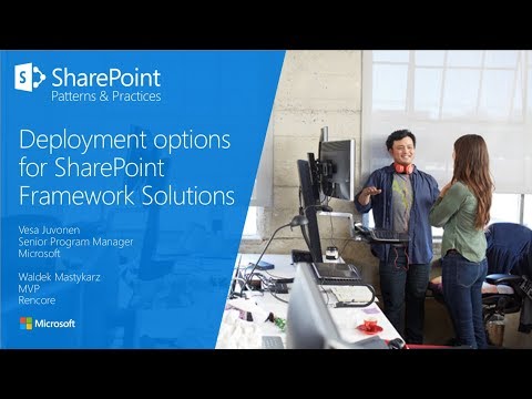 PnP Webcast - Deployment options for SharePoint Framework Solutions - YouTube
