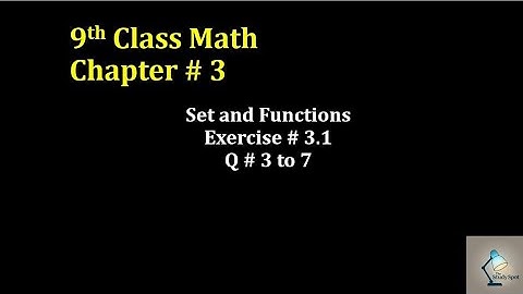 9th Class Math | Chapter 3 Exercise 3.1 Q3 to Q7 | New Book Solution 2025