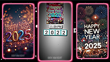 Happy New Year ❤️🎉2025 3D Xml • 3D New Year 2025 Xml • 8115Editz