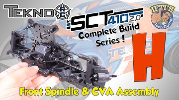 #08 Tekno SCT410 2.0 - BUILD SERIES - Kit Bag H : Front Spindle / CVA Assembly