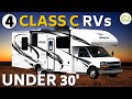 4 Class C Motorhomes Under 30 Feet - Small Class C RV Tours!