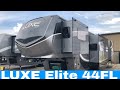 Luxe elite 44fl  luxury 5th wheel  front living floor plan