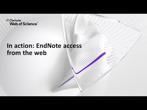 In action: EndNote access from the web