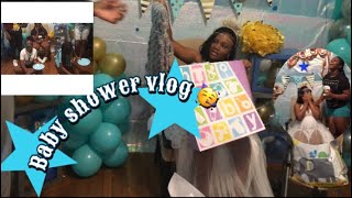 Baby shower vlog🙈|teen mom|15 \& pregnant 🤰🏽